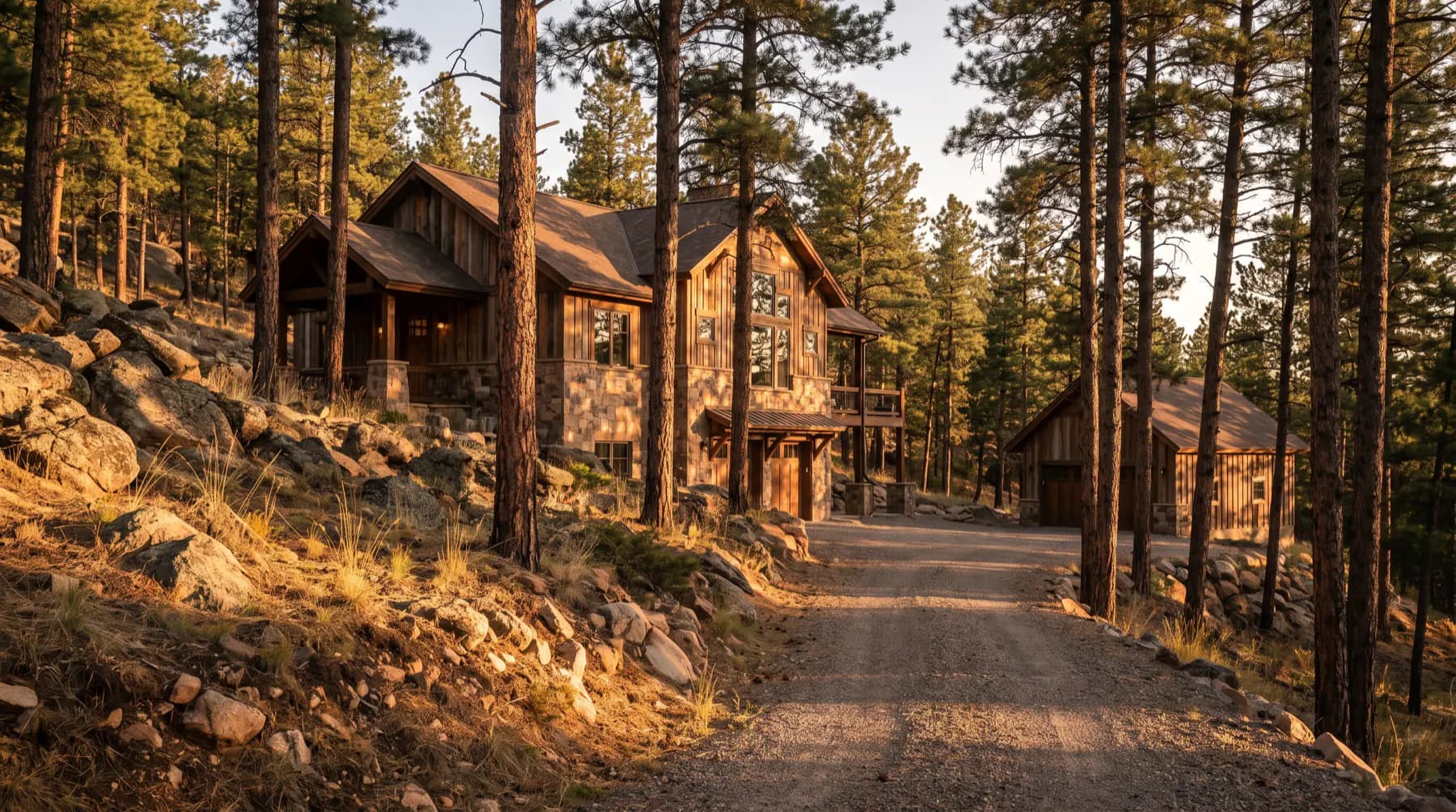 A home in the Evergreen & the Foothills area of Colorado.